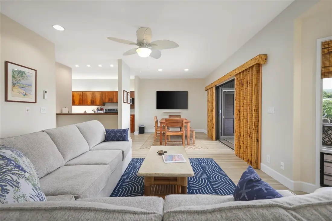 Living room opening to the lanai