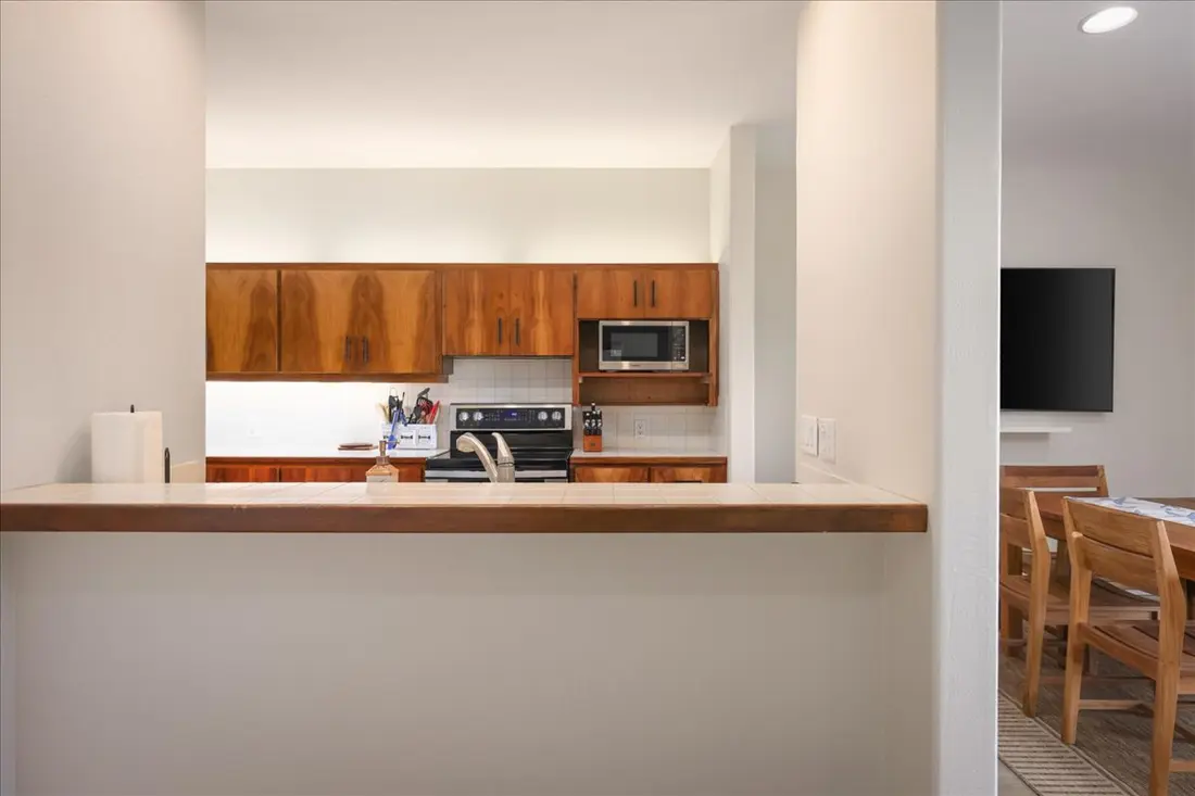 Kitchen pass-through counter