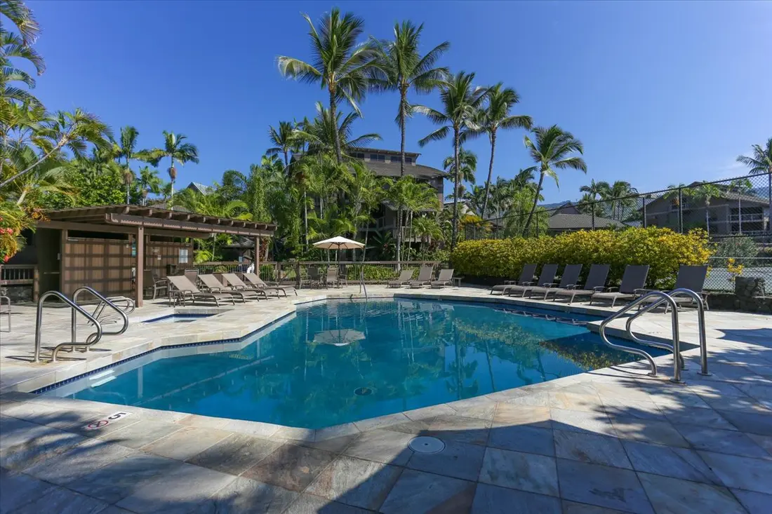 Clubhouse pool near the pickleball courts
